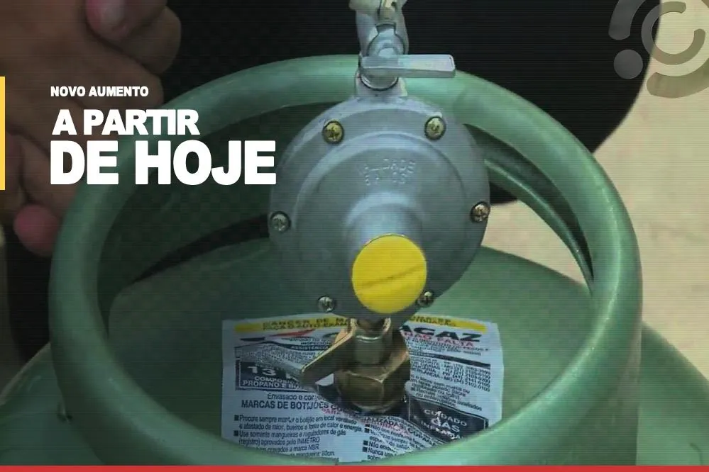 Gás de cozinha fica 5% mais caro a partir de hoje (03)