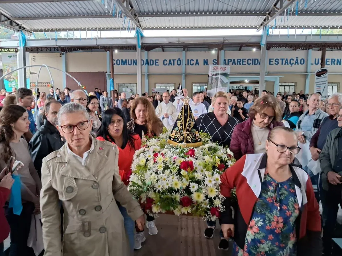 Comunidade da Estação Luzerna realizou Celebração especial no dia de Nossa Senhora Aparecida