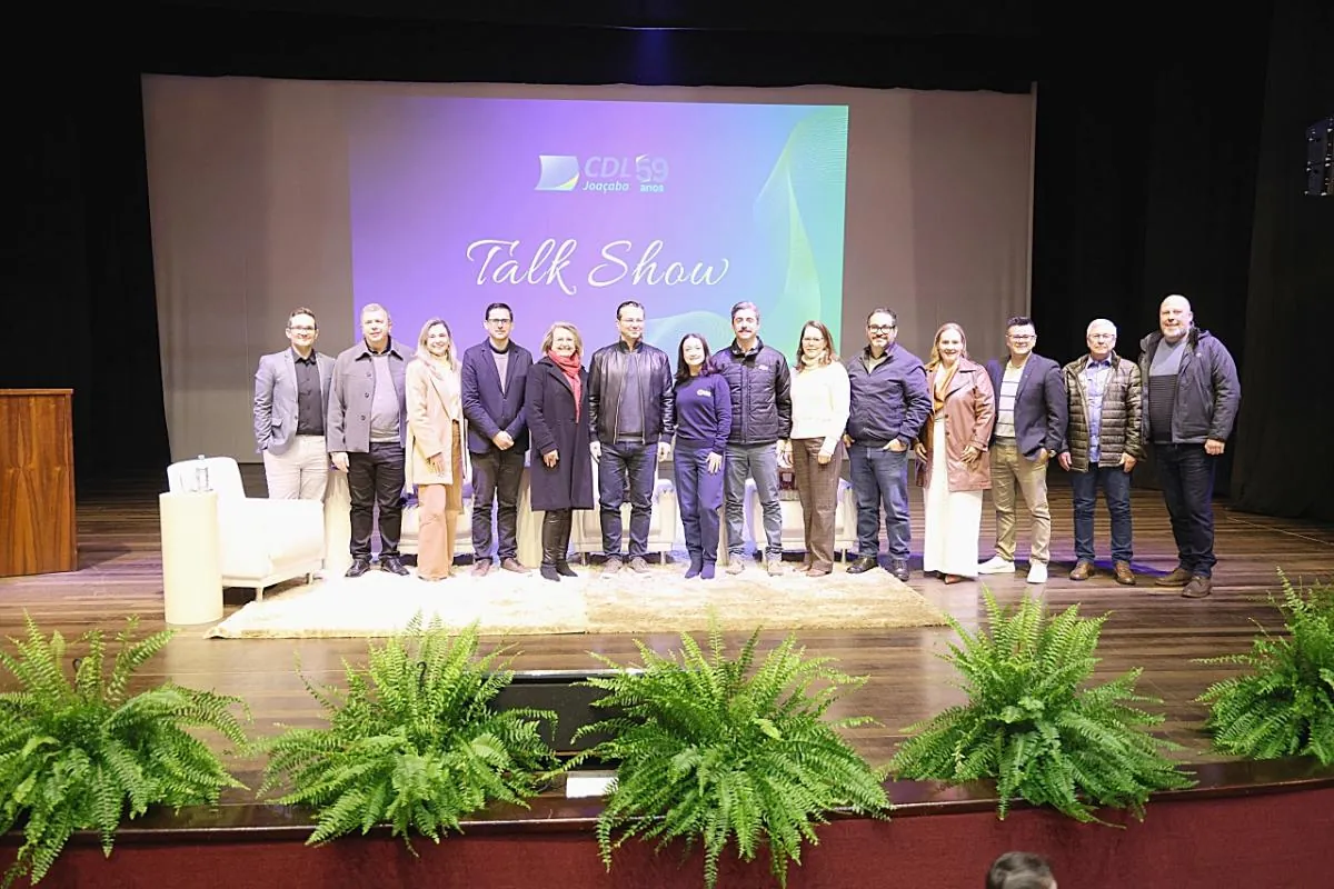 CDL de Joaçaba celebra 59 anos com Talk Show Empresarial e histórias inspiradoras