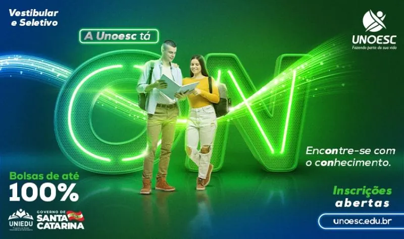 Estão abertas as inscrições para o Seletivo Unoesc
