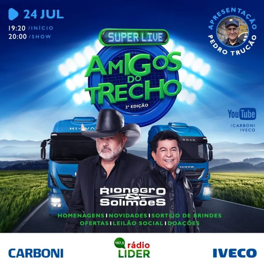 Live Amigos do Trecho e do Campo terá leilão social