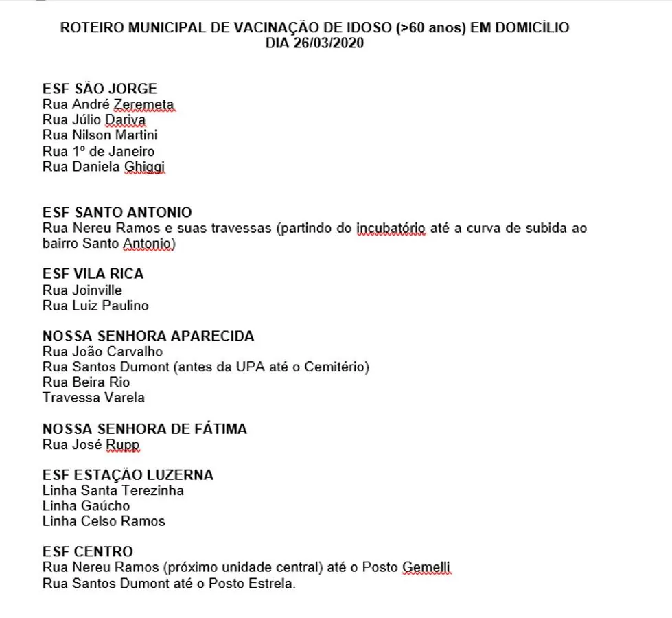 Secretaria de Saúde de Herval elabora roteiro de vacinação contra gripe. Confira: