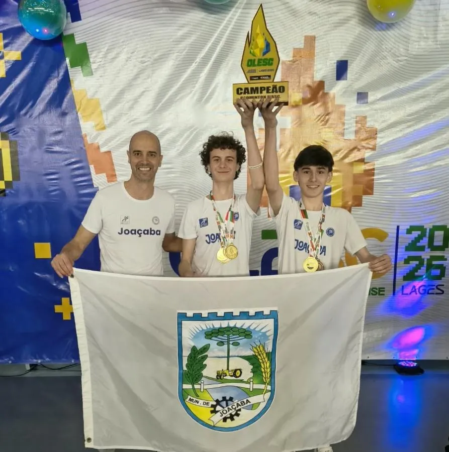 Joaçaba conquista o tricampeonato geral masculino de badminton na Olesc