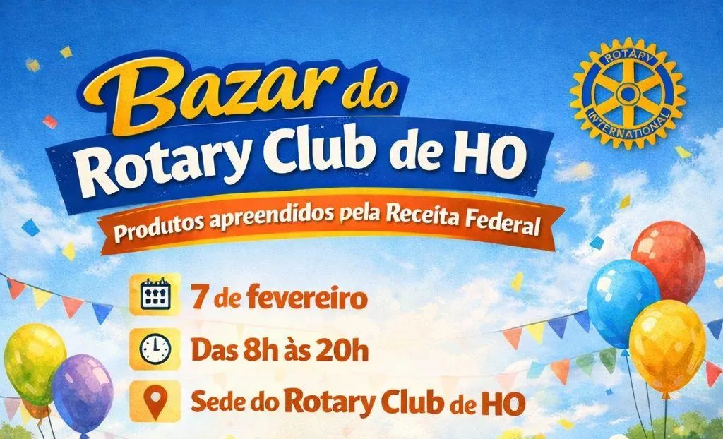 Rotary de Herval promove Bazar e Rua de Lazer para a Comunidade no dia 7 de fevereiro