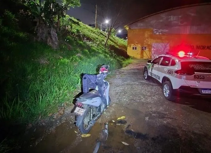 PM recupera motocicleta que havia sido furtada em Herval d’Oeste