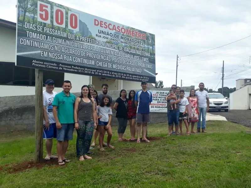 Moradores criam ‘descasômetro’ para cobrar Prefeitura