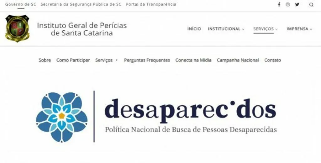 IGP lança site para localizar pessoas desaparecidas por meio de perícia