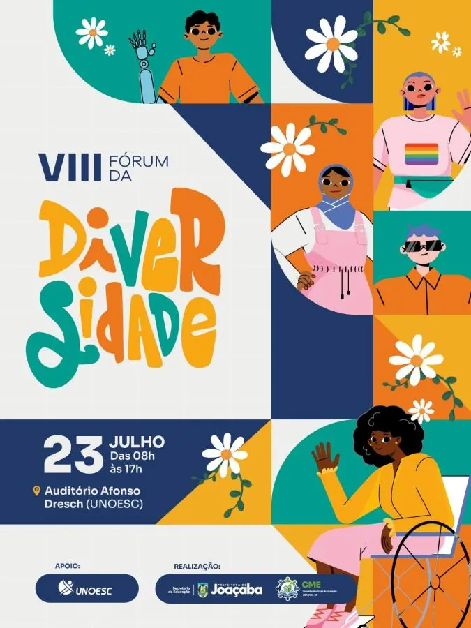 8º Fórum da Diversidade acontece nesta quinta-feira (23) e fortalece a formação de professores em Joaçaba