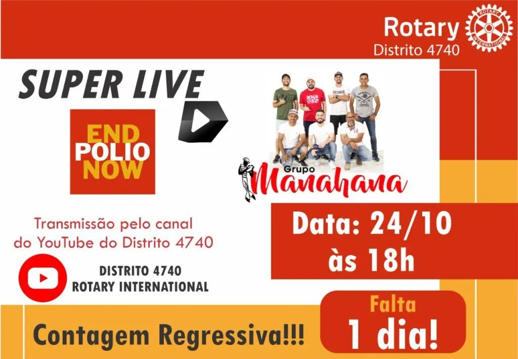 Rotary Club de Herval d’Oeste realiza Live do Dia do Combate à Pólio