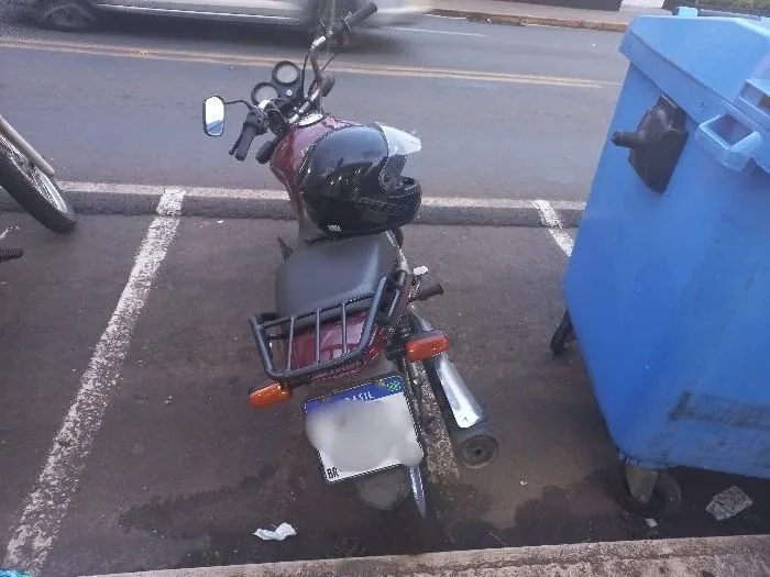 PM recupera motocicleta com registro de furto, em Joaçaba