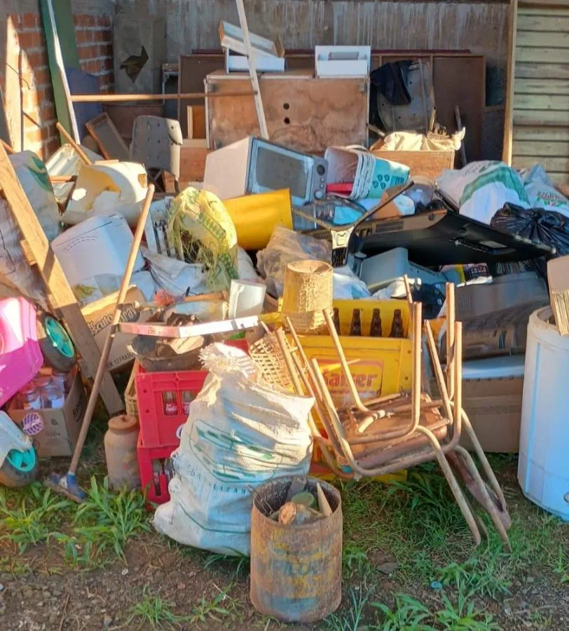 Três toneladas de lixo reciclável foram recolhidas no interior de Herval d’Oeste