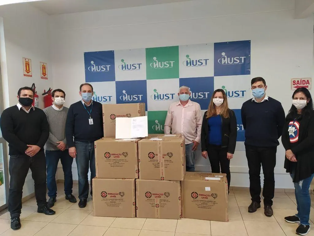 HUST recebe doação de 20 mil máscaras da Prefeitura de Salto Veloso