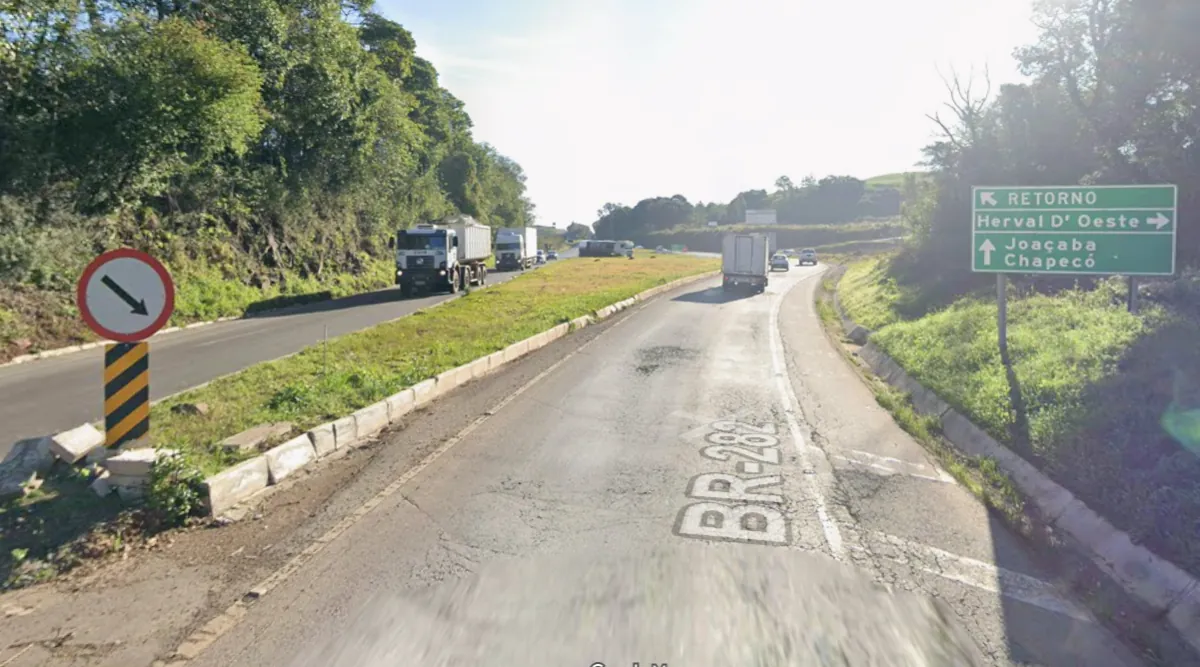 Vereador cobra melhorias na iluminação no trevo da BR-282, acesso a Herval d’Oeste