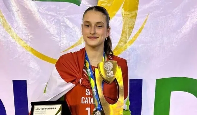 Atleta formada pela AJOV é campeã do Brasileiro de Seleções Sub-16