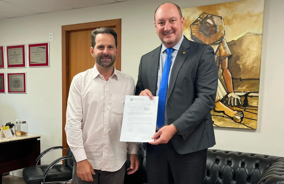 Vereador Patrick Giusti (PL) busca recursos com deputados estaduais em Florianópolis