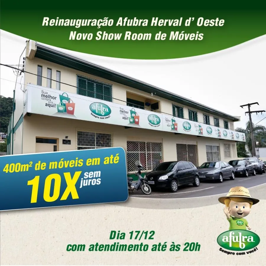 Afubra de Herval d’Oeste inaugura novo espaço nesta sexta-feira (17)