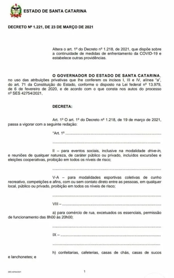Com nova alteração em Decreto comércio poderá funcionar a partir das 08h
