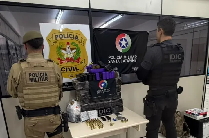 Operação em Videira apreende mais de 77 quilos de drogas e prende quatro pessoas