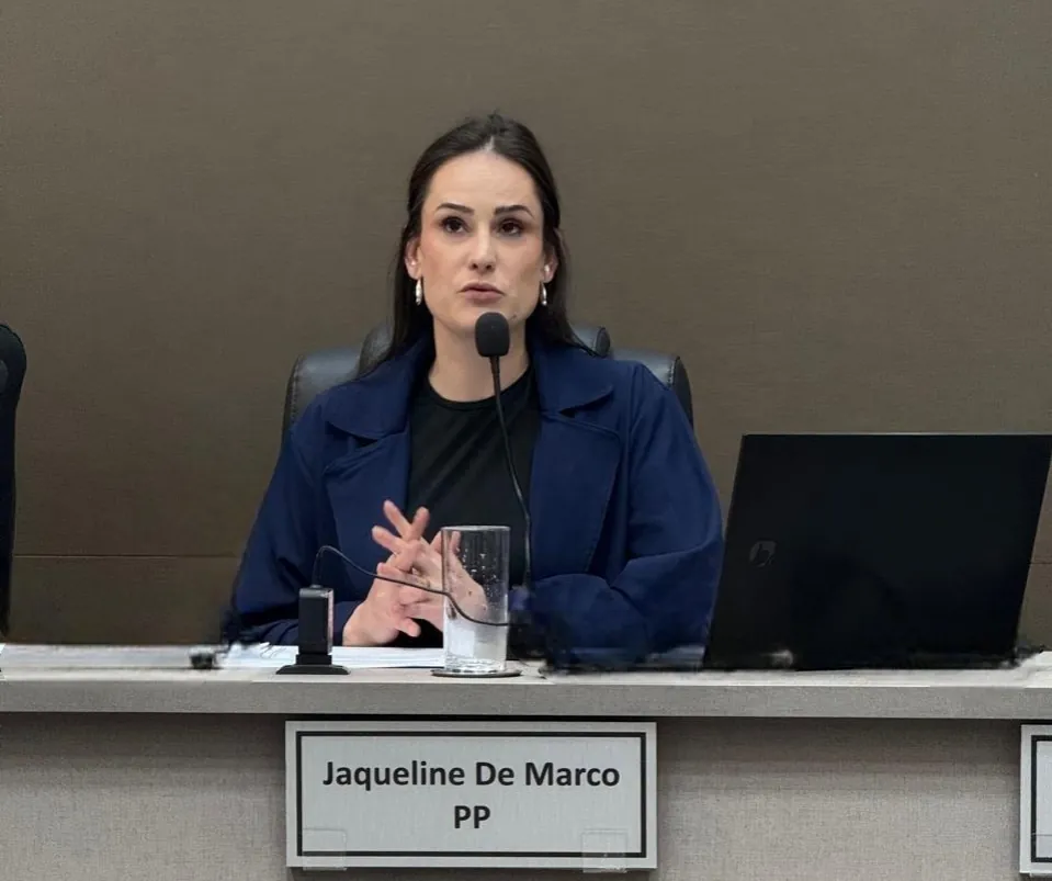 Presidente da Câmara de Vereadores de Joaçaba, Jaqueline De Marco.