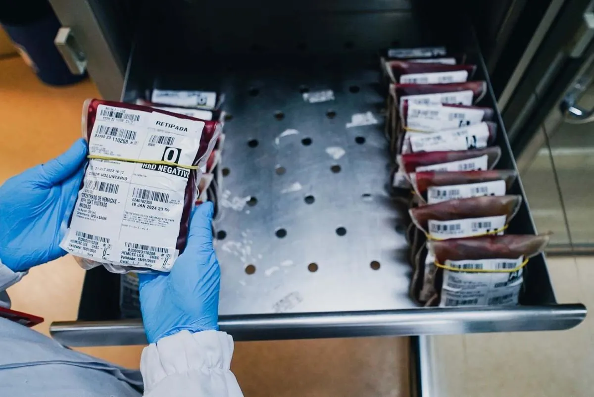 Com estoque de sangue O negativo em nível crítico, Hemosc pede apoio de doadores