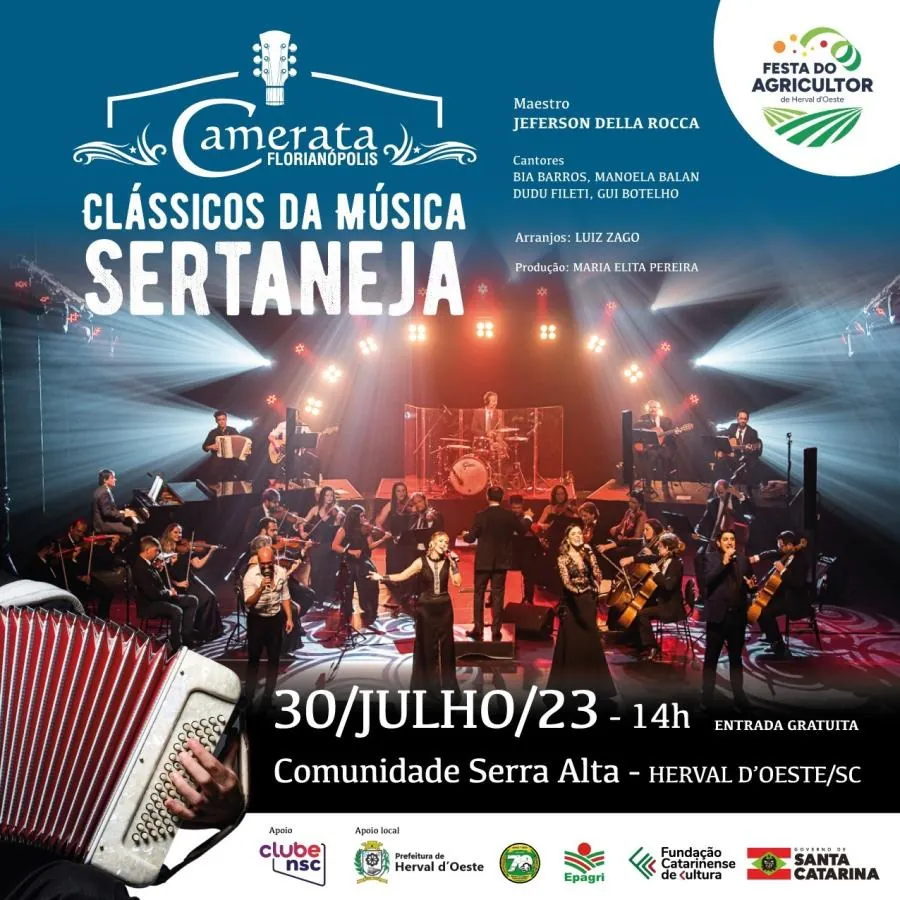 Camerata Florianópolis se apresentará em Herval d’Oeste