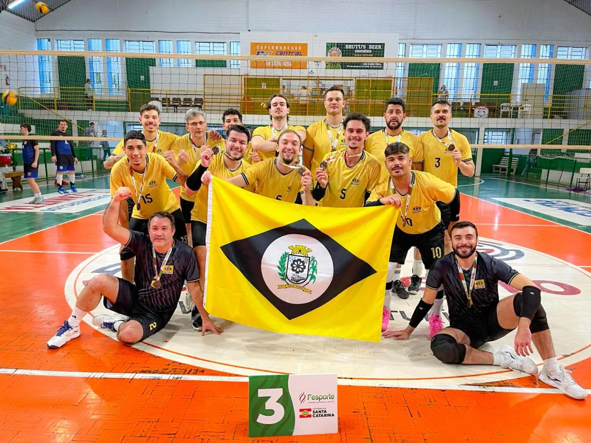 Voleibol de Herval d’Oeste é bronze no microrregional dos Jasc 2026