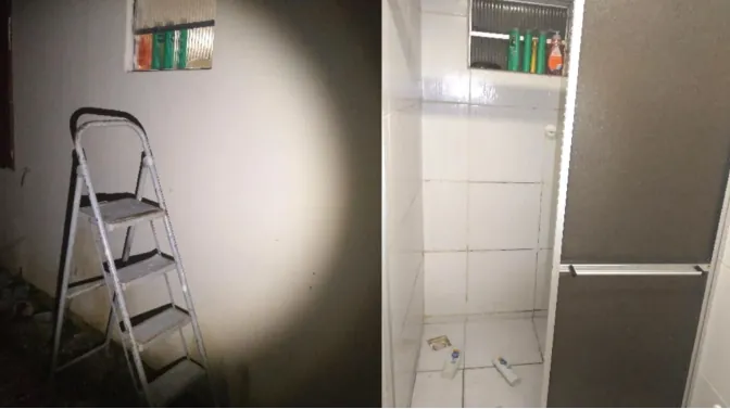 Padrasto usa escada para conseguir espiar enteada no banho