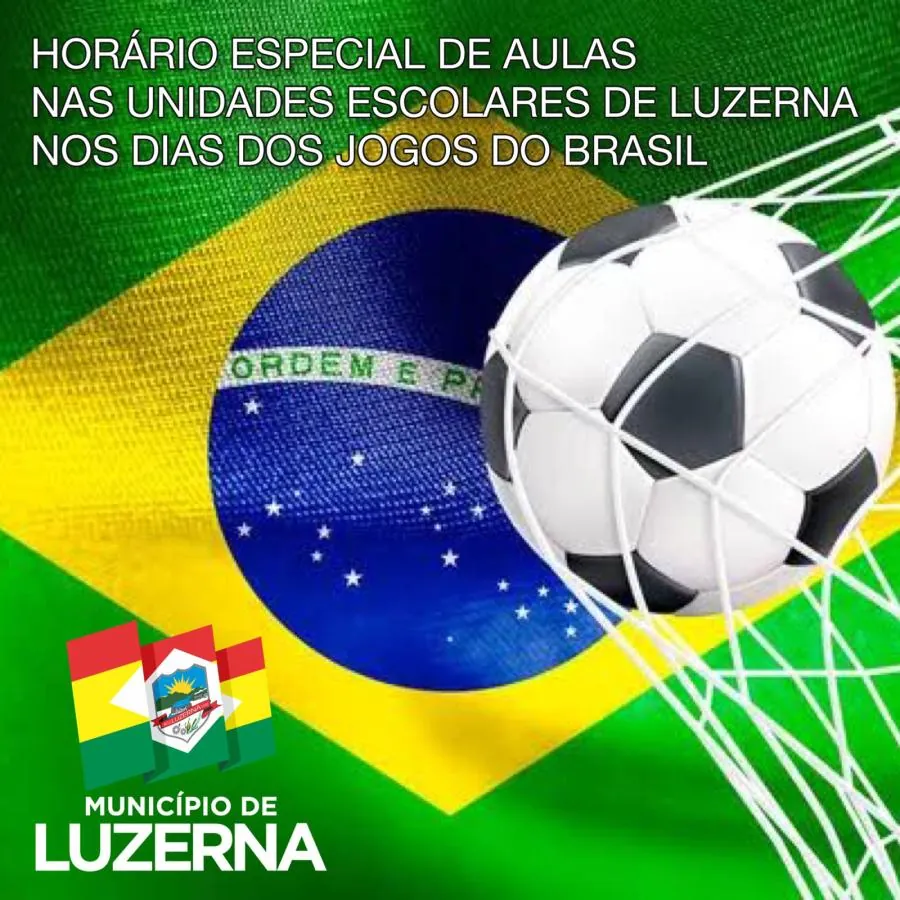Luzerna decreta funcionamento dos órgãos públicos em dias de jogos da seleção