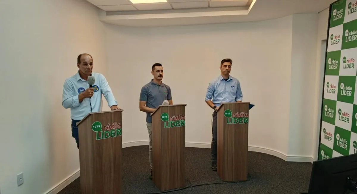 Rádio Líder realizou o 1º debate com os candidatos a Prefeito de Joaçaba