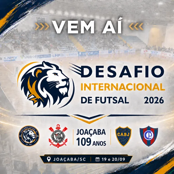 Joaçaba recebe equipe do Boca Juniors e Cerro Porteño para desafio internacional de Futsal