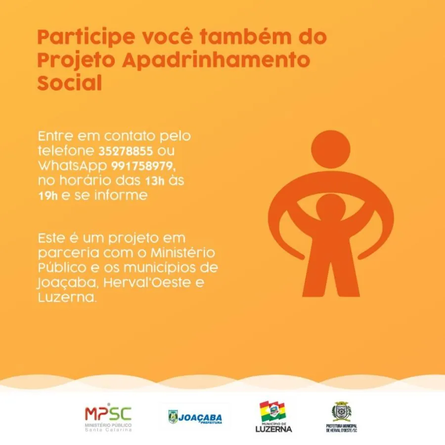 Projeto Apadrinhamento Social já possui adesões
