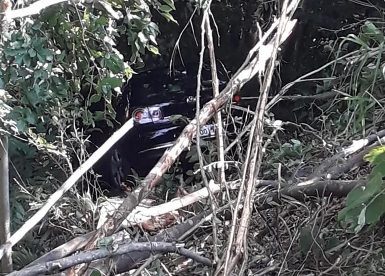 Veículo de Joaçaba sai da pista e deixa três feridos na SC-154