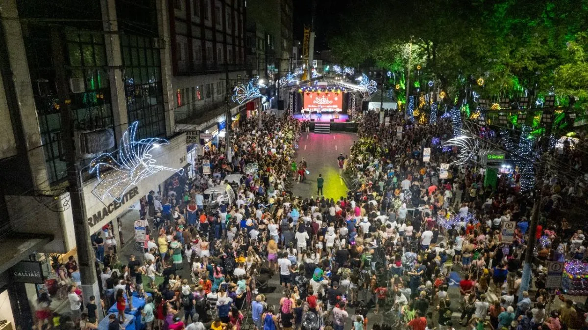 Joaçaba abre o Natal Encantado com grande público e com espetáculo encantador