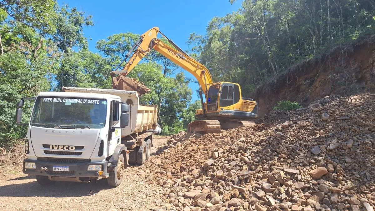 Após fortes chuvas, diversas obras foram necessárias em Herval d’Oeste