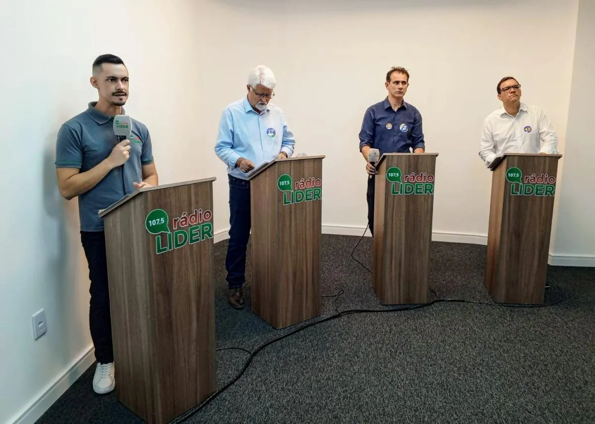 Rádio Líder realizou o 1º debate com os candidatos a Prefeito de Herval d’Oeste