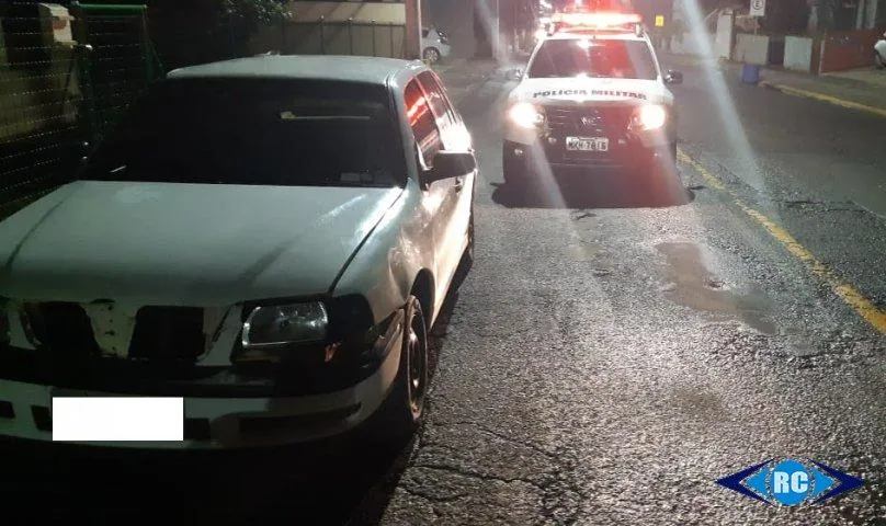 Veículo com placas de Herval d’ Oeste é apreendido em Capinzal
