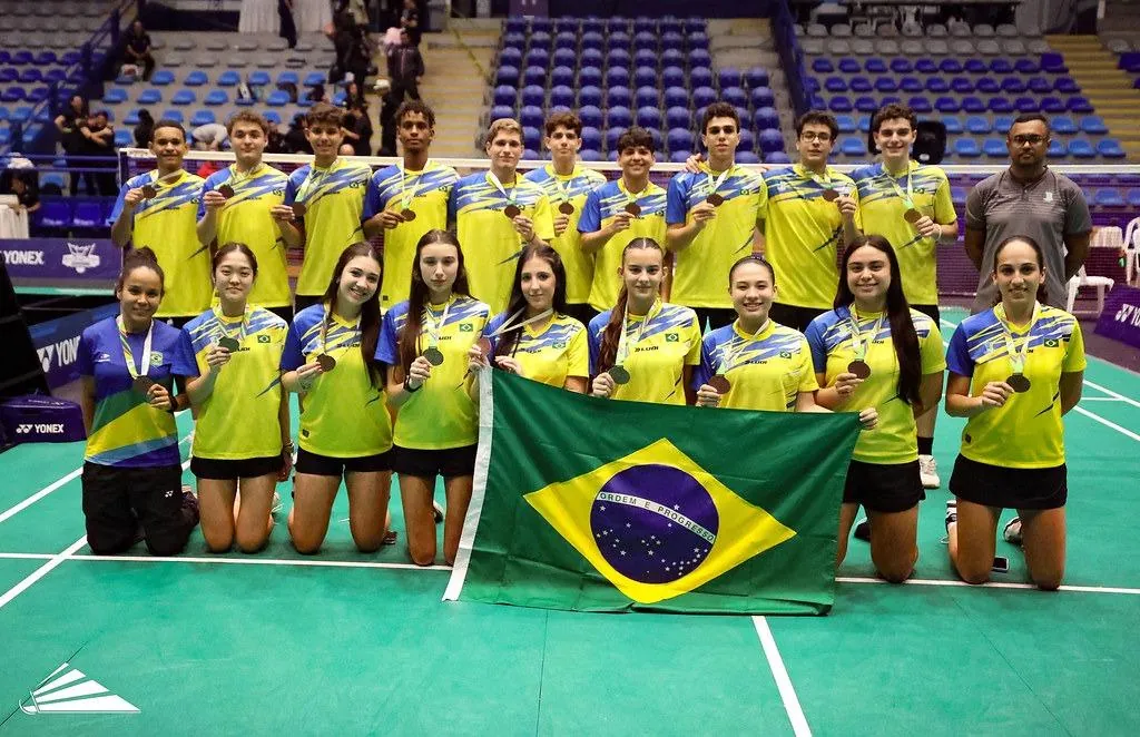 Atletas de Joaçaba e da AMOB brilham no Pan-Americano da Guatemala Júnior de Badminton
