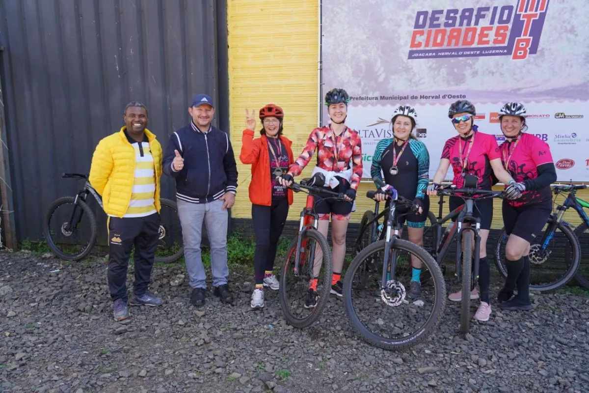 Evento de ciclismo é realizado em Herval d’Oeste