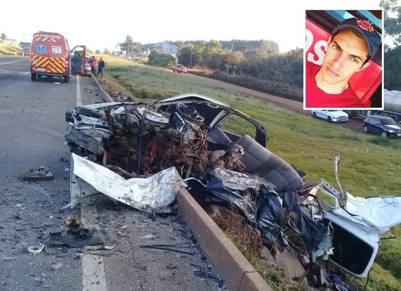 Motorista do automóvel morreu ainda no local (Fotos: Jeferson Coppini/Oeste Mais)