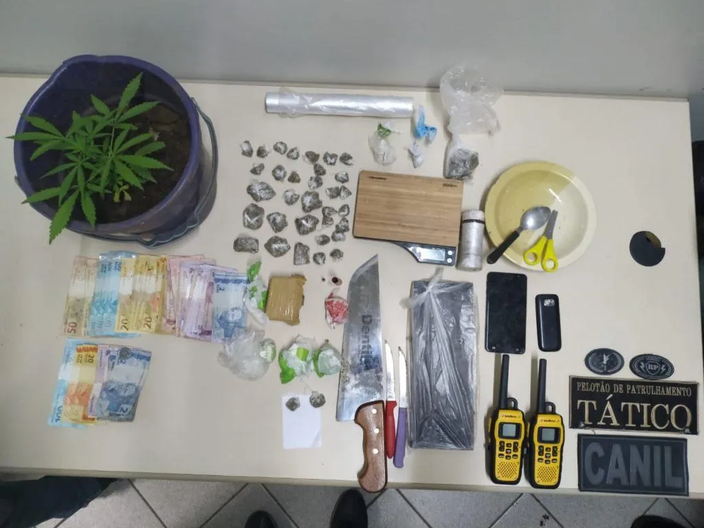 Quatro homens são presos por tráfico de drogas em Joaçaba