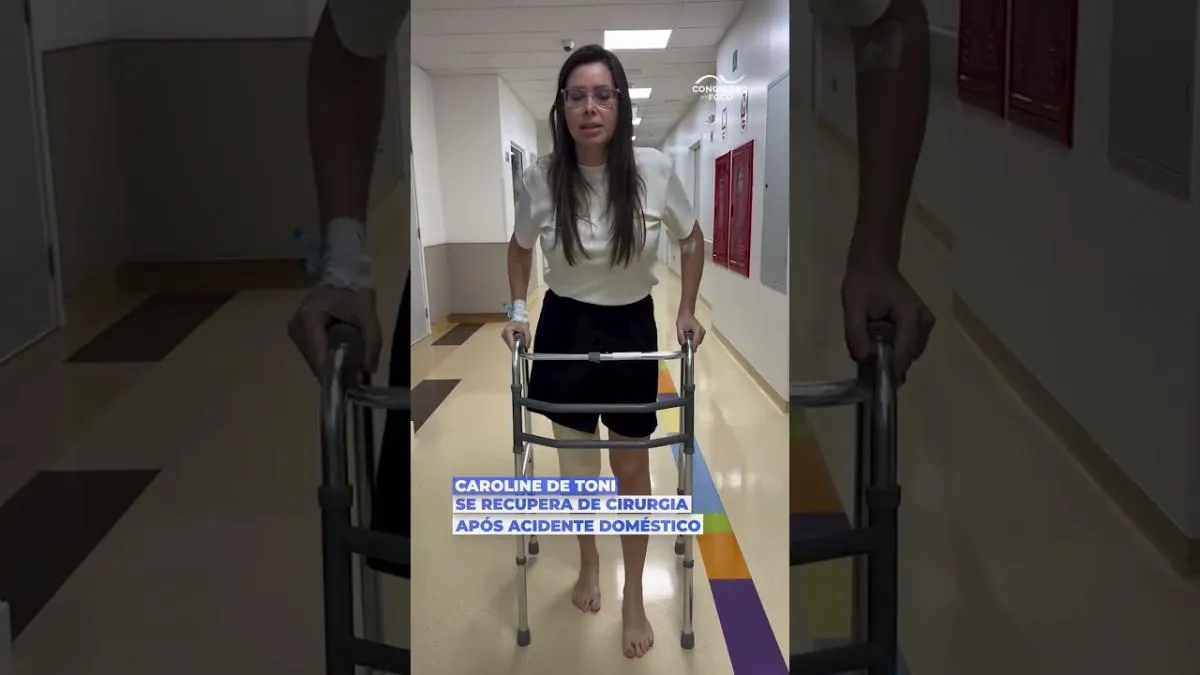 Após acidente, deputada Caroline de Toni faz cirurgia e inicia fisioterapia
