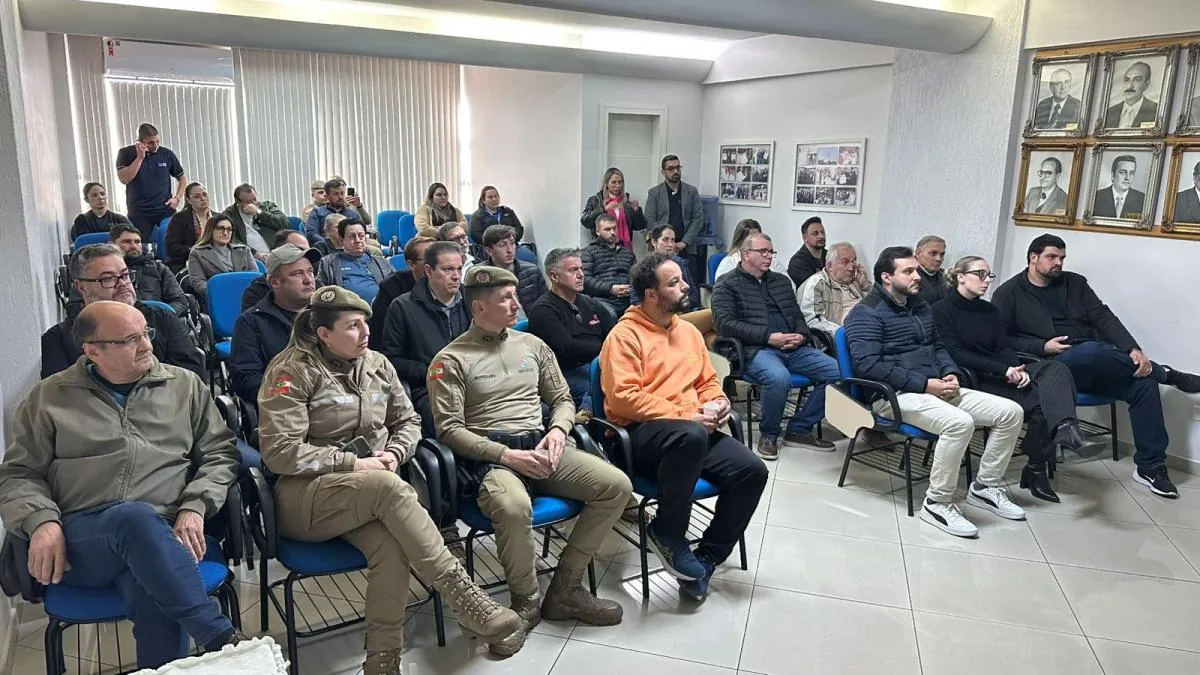 PM realiza reunião em Joaçaba com empresários sobre serviço de motofrete