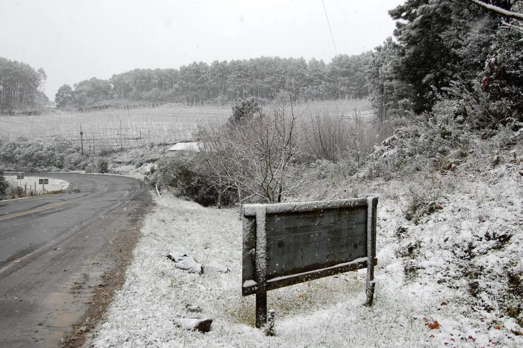 Massa de ar polar pode causar neve em Santa Catarina