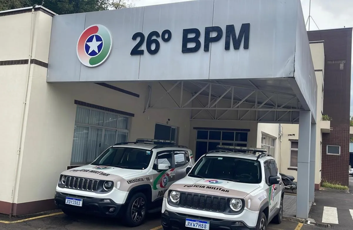 PM prende, em Herval d’Oeste, homem acusado de roubo