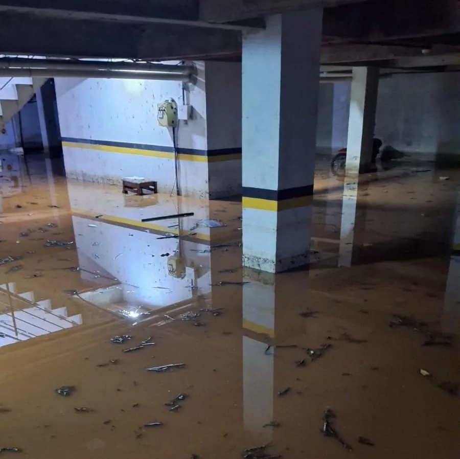 Herval d’Oeste é atingida por forte enxurrada neste domingo (22)