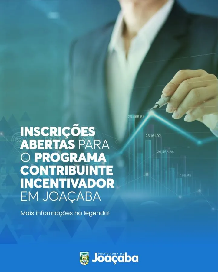 Programa Contribuinte Incentivador está com inscrições abertas em Joaçaba