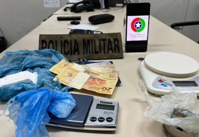 Homem é preso por tráfico de drogas no centro de Luzerna