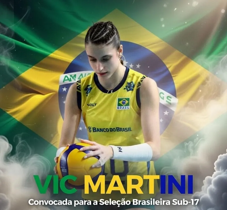Atleta hervalense, Vic Martini, é convocada para a Seleção Brasileira de vôlei Sub-17