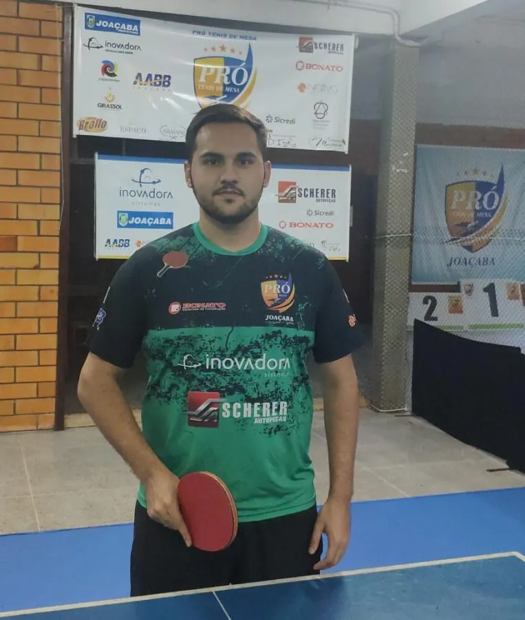 Mesatenista de Joaçaba é convocado para seletiva da Seleção Brasileira