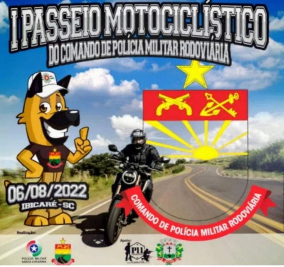 Polícia Militar Rodoviária realizará passeio motociclístico pela Rota do Vinho no dia 06 de Agosto